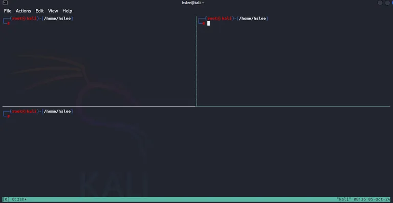 kali에서 tmux 설정하기 : interact with host PC correctly! thumbnail